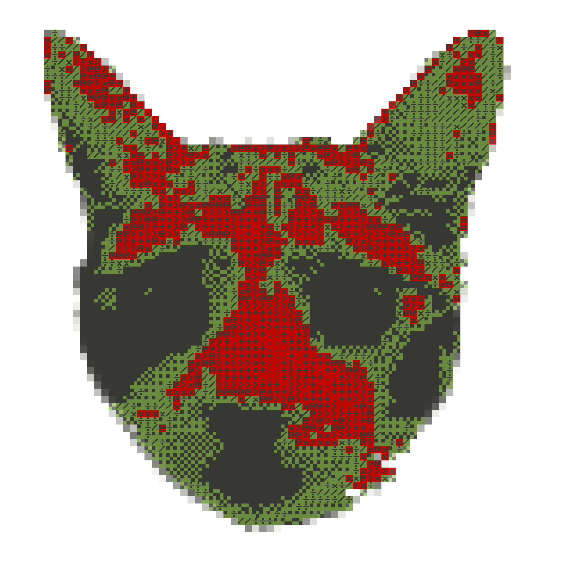 Honey ASCII portrait